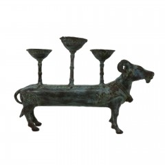 HOLY COW CANDLE HOLDER ANTIQUE BRONZE COLOR    - CANDLE HOLDERS